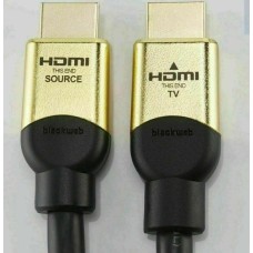 Blackweb 25ft High Speed Hdmi Cable 24k Gold Braided Cable 4k 2160p BWA18AV003C