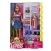 Barbie Fashionista With 11 Different Accessories Includes Doll Shoes Bags & More