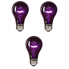Lot Of 3 Halloween Black Light Bulb 75 Watt 120 Volts Fits E26 Medium Screw Base Lot Of 3 Halloween Black Light Bulb 75 Watt 120 Volts Fits E26 Medium Screw Base