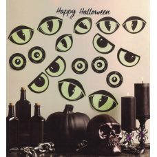 Glowing Happy Halloween Eye Wall Art Decoration Stickers Way To Celebrate Glowing Happy Halloween Eye Wall Art Decoration Stickers Way To Celebrate