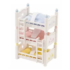 Calico Critters - Triple Baby Bunk Beds - Critters Sold Separately 