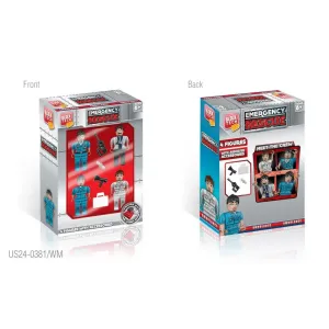 Block Tech Emergency Rescue 4 Figured W/accessories Compatible W/leading Brands