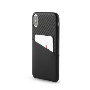 Blackweb Iphone X Pocket Case - Black - Faux Leather