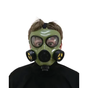 Halloween Costume Green Gas Mask - Adult One Size Way To Celebrate