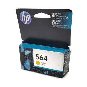 Hp #564 Yellow Ink Cartridge Old Generation Cb320wn Genuine Expired June 2019