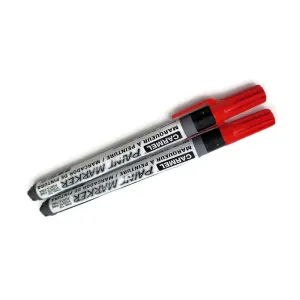 Lot Of 2 Carmel Paint Marker Fine Tip Multi-surface Pen Permanent Oil-based Red