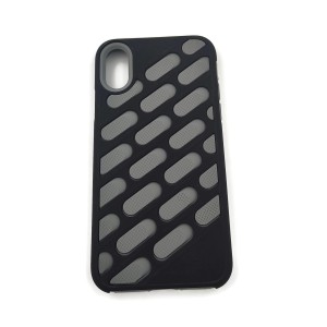 Blackweb Silicone Phone Case For Iphone X - Black And Grey