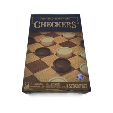 Checkers From Spin Masters Traditional Strategy Board Game -damaged Box Checkers From Spin Masters Traditional Strategy Board Game -damaged Box