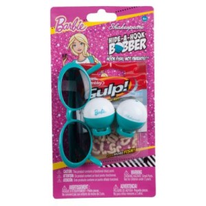 Shakespeare Barbie Hide-a-hook Bobber Fishing Kit - Hook Fish, Not Parents! 