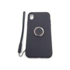 Blackweb Ring Stand Phone Case W/ Removeable Silicone Hand Strap For Iphone Xr Blackweb Ring Stand Phone Case W/ Removeable Silicone Hand Strap For Iphone Xr