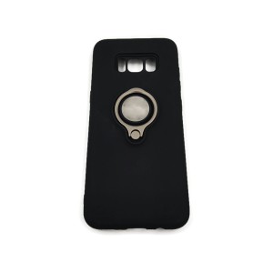 Blackweb Selfie Ring/stand Phone Case For Samsung Galaxy S8 - Black
