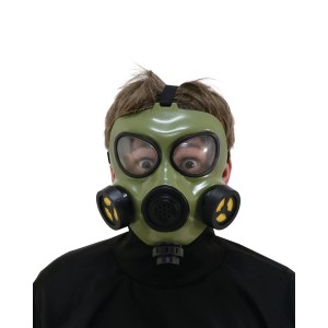 Halloween Costume Green Gas Mask - Adult One Size Way To Celebrate