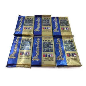 Lot Of 6 Sealed Pack Topps O-pee-chee 1992 Baseball Premier 8 Cards Each Pack