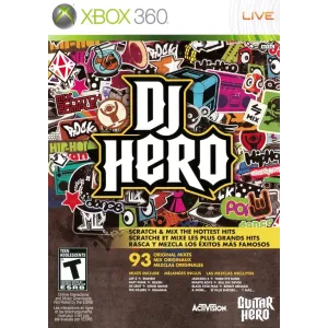 Dj Hero Xbox 360 Software Only With Game Case (no Manual And Accessories)