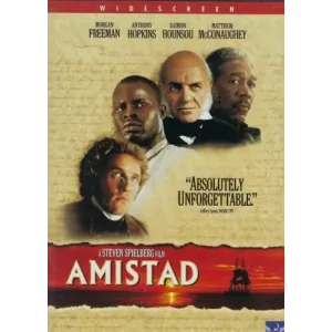 Amistad Dvd Widescreen Steven Spielberg 1997 Morgan Freeman, Anthony Hopkins