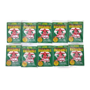 Lot Of 10 Unopened Packs 1991 Score Baseball Series 1 Mlb Never Opened Sealed