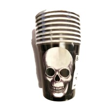 8 Pack Skull 9 Oz Paper Cups Slaughter House Halloween Tableware 8 Pack Skull 9 Oz Paper Cups Slaughter House Halloween Tableware