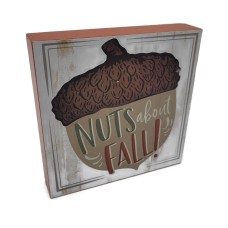 Halloween Decorative Wooden Frame 5x5x1 ( Nuts About Fall) Halloween Decorative Wooden Frame 5x5x1 ( Nuts About Fall)