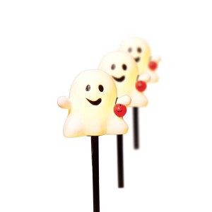 Way To Celebrate Ghost Lawn Stakes, Set Of 3 With Lights Indoor Outdoor
