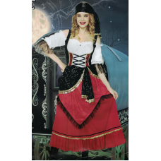Red Crimson Beauty Women Halloween Costume Large L (12-14) Red Crimson Beauty Women Halloween Costume Large L (12-14)