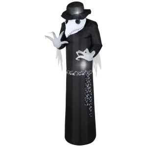 6 Ft Airblown Raven Reaper Light Up Halloween Inflatable Outdoor Decoration 