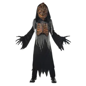Charred Jack O' Lantern Child Costume ( Mask And Chest Light Up!) Medium(8-10)