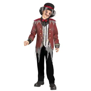 Horror Show Circus Ring Master Halloween Fantasy Costume Child Large (12-14)