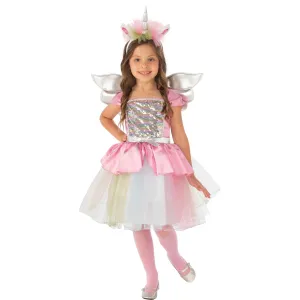 Rubies Colorful Unicorn Girl Child Halloween Costume Large (10-12)