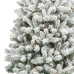 Holiday Time 6.5' Pre-lit Flocked Frisco Pine Christmas Tree, Green Holiday Time 6.5' Pre-lit Flocked Frisco Pine Christmas Tree, Green