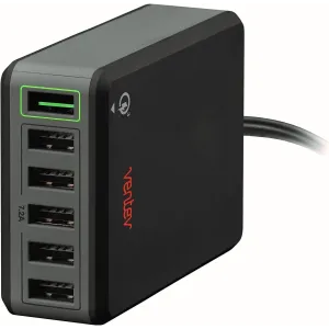 Ventev Rapid Charge Qualcomm 2.0 Usb Charging Hub Rq600 - 6 Devices