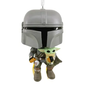 Hallmark Star Wars The Mandalorian With The Child Funko Pop Christmas Ornament