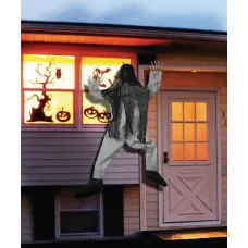 Halloween 5' Creepy Climbing Dead Zombie Halloween Window Decor Halloween 5' Creepy Climbing Dead Zombie Halloween Window Decor