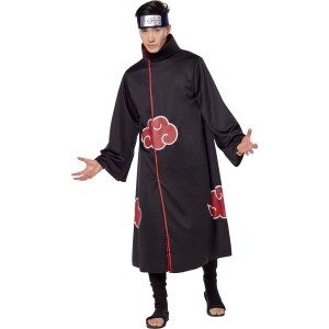 Naruto Akatsuki Halloween Fantasy Costume Adult 18-64, Small Medium (34-40)