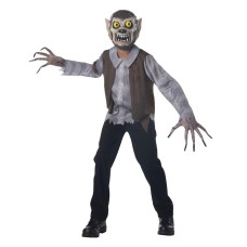 Wolfboy Child Halloween Costume Child Medium (8-10) M Giant Googly Eyes Wolfboy Child Halloween Costume Child Medium (8-10) M Giant Googly Eyes