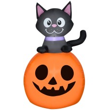 5 Ft Airblown Black Cat On Jack O Lantern Light Up Halloween Inflate Outdoor 5 Ft Airblown Black Cat On Jack O Lantern Light Up Halloween Inflate Outdoor