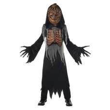 Charred Jack O' Lantern Child Costume ( Mask And Chest Light Up!) Medium(8-10) Charred Jack O' Lantern Child Costume ( Mask And Chest Light Up!) Medium(8-10)