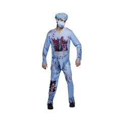 Partyholic Doctor Zombie Halloween Costume Adult Large (36-38) Partyholic Doctor Zombie Halloween Costume Adult Large (36-38)