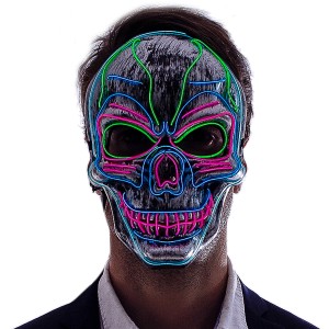 Joyin Led Scary Skull Cosplay Mask, Adult Halloween Costume, One Size 