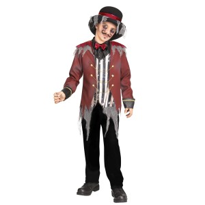 Horror Show Circus Ring Master Halloween Fantasy Costume Child Medium (8/10)