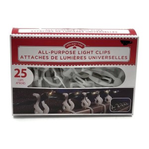 Holiday Time 25 Pcs All Purpose Light Clips For Use With Lights Christmas