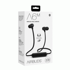 A6m Airbuds Bluetooth Wireless Metal Earbuds W/ Athletic Ear Hooks 10 Hrs Play A6m Airbuds Bluetooth Wireless Metal Earbuds W/ Athletic Ear Hooks 10 Hrs Play