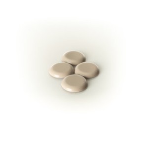 Lot Of 4 Super Sliders Waxman 1-1/4 Self-stick Felt Round Furniture Self-stick