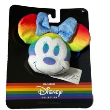 Disney Rainbow Pride Minnie Mouse Keychain Bag Clip Plush Toy Disney Rainbow Pride Minnie Mouse Keychain Bag Clip Plush Toy