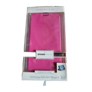 Case-mate Samsung Galaxy Mega 2 Pink Stand Folio Wallet Cover Case