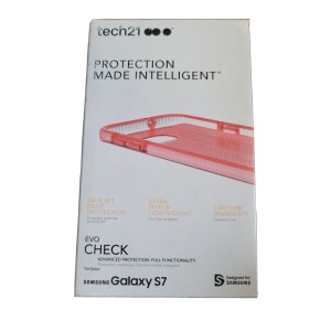 Original Tech21 Evo Cover Case For Samsung Galaxy S7 Pink/salmon
