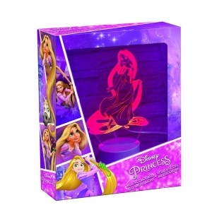 Princess Disney Raiponce Multicolored Led Night Light Clear Purple-blue