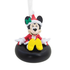 2022 Hallmark Disney Minnie Mouse On Snow Tube Christmas Tree Ornament 