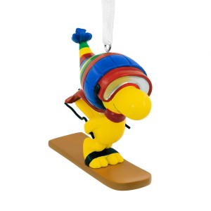 2021 Hallmark Peanuts Woodstock Skiing Christmas Tree Ornament