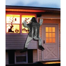 Halloween 5' Creepy Climbing Dead Zombie Halloween Window Decor