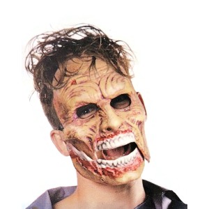 Jabber Jaw Moving Mouth Scary Mask Halloween Adult One Size 14+